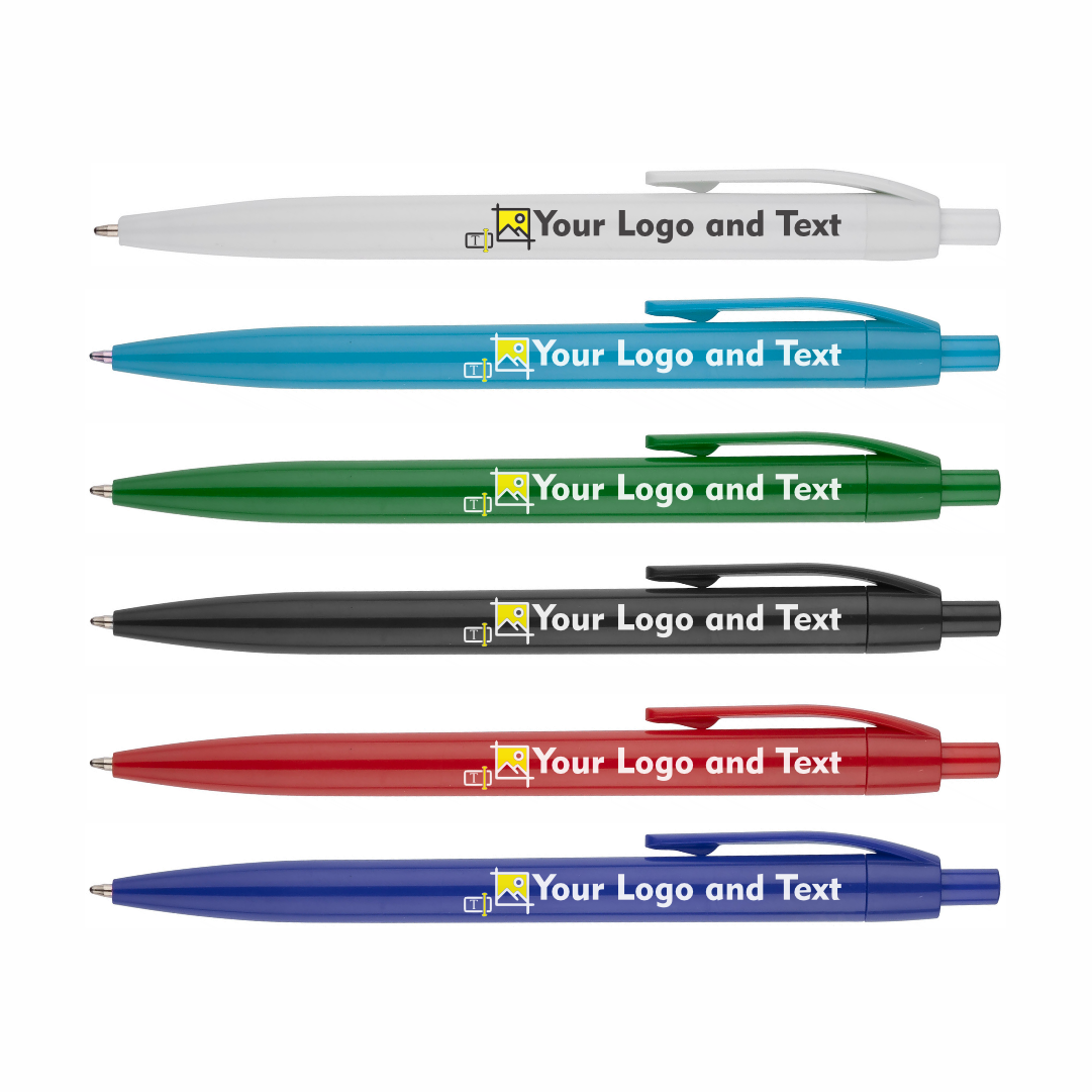 100x Custom Logo Pens